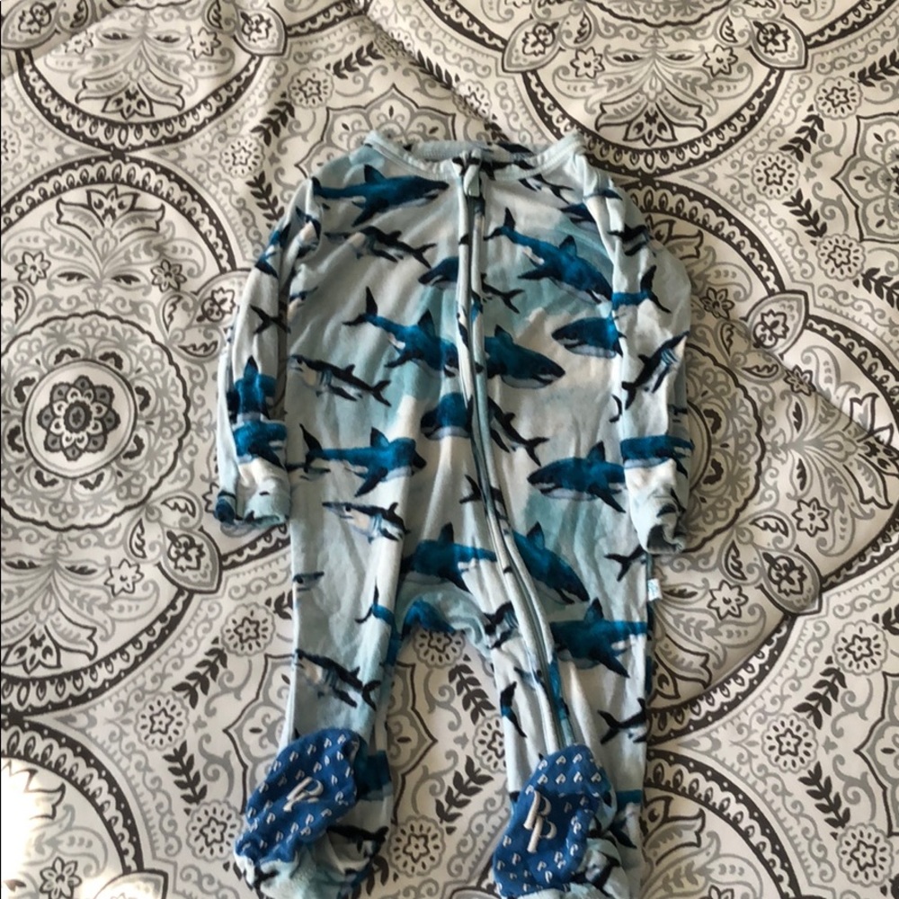 Posh Peanut Boys Shark Print 0-3